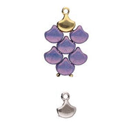 Ginko Bead Ending 'Karavos' Antique Silver Plated Qty: 1