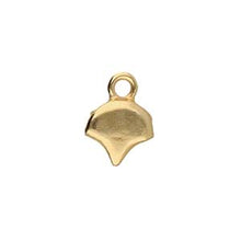Load image into Gallery viewer, Ginko Bead Ending &#39;Kastro&#39; 24k Gold Plated Qty: 1
