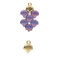 Ginko Bead Ending 'Kastro' 24k Gold Plated Qty: 1