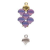 Ginko Bead Ending 'Kastro' Antique Silver Plated Qty: 1