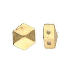 Load image into Gallery viewer, Honeycomb Bead Substitute &#39;Galini&#39; 24k Gold Plated Qty:1
