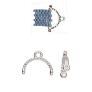 11/0 Bead Ending 'Skaloti ii' Antique Silver Plated Qty: 1
