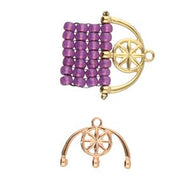 8/0 Bead Ending 'Amatos III' Rose Gold Plated Qty: 1
