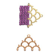 8/0 Bead Ending 'Lakos IV' Rose Gold Plated Qty: 1