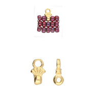8/0 Bead Ending 'Pilos' 24K Gold Plated Qty: 1