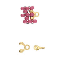 8/0 Bead Ending 'Alona ii' 24K Gold Plated Qty: 1