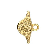 Load image into Gallery viewer, Paisley Duo Bead Ending &#39;Aosa&#39; 24k Gold Plated Qty: 1

