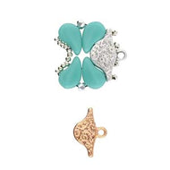 Paisley Duo Bead Ending 'Aosa' Rose Gold Plated Qty: 1