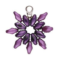 Superduo Bead Ending 'Remata' Antique Silver Plated Qty: 1
