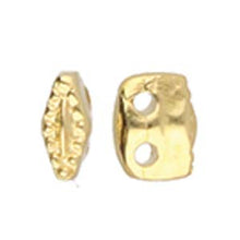 Load image into Gallery viewer, Superduo Bead Substitute &#39;Varidi&#39; 24K Gold Plated Qty: 1

