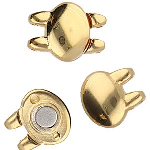 Superduo Magnetic Clasp 'Kypri' 24K Gold Plated Qty: 1