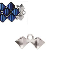Silky Bead Ending 'Kionia II' Antique Silver Plated Qty: 1