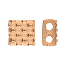 Load image into Gallery viewer, Tila Bead Substitute &#39;Parasporos&#39; Rose Gold Plated Qty: 1
