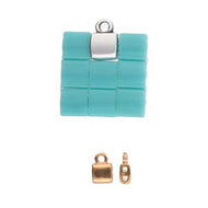 Tila Bead Ending 'Piperi' Rose Gold Plated Qty: 1