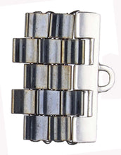 Load image into Gallery viewer, Tila Bead Ending &#39;Soros III&#39; Antique Silver Plated Qty: 1
