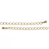 Gold Plated Extender Chain 3 inches Qty:2