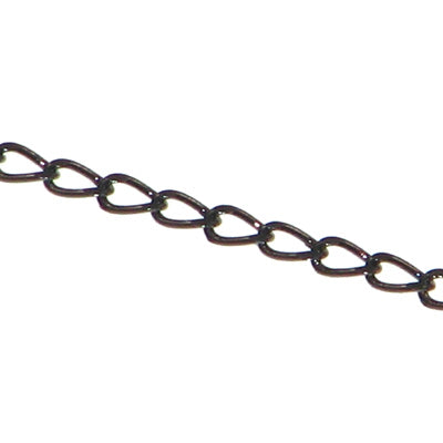 Hematite Color Chain Link 3mmX2mm Qty:1 meter