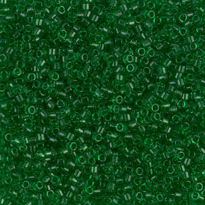Miyuki Delica 10/0 0705 (DBM) Green Transparent Qty:5g Tube