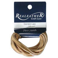 Deerskin Lace 1/8 inches  Buckskin Qty:2 Yards