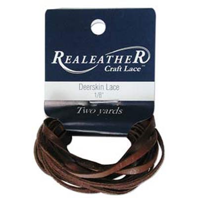 Deerskin Lace 1/8 inches  Chocolate Qty:2 Yards