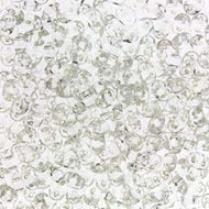 Czech Superduo Beads 2.5x5mm Crystal Silver Lined Qty: 10g