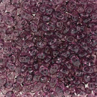 Czech Superduo Beads 2.5x5mm Amethyst Qty: 10g