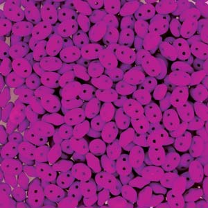 Czech Superduo Beads 2.5x5mm Neon Violet Qty: 10g