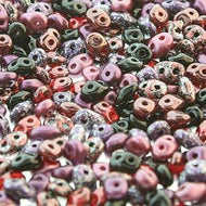 Czech Superduo Mix 2.5x5mm Pinot Noir Qty: 10g