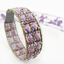 Load image into Gallery viewer, Czech DiamonDuos 5x8mm Lavender Glow in the Dark Qty:5g
