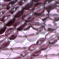 Czech Druk Rounds 4mm Amethyst Qty:100