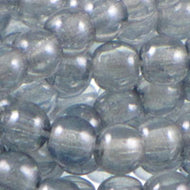 Czech Druk Rounds 4mm Crystal Blue Qty:100