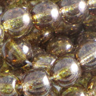 Czech Druk Rounds 6mm Crystal Brown Qty:50