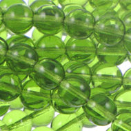 Czech Druk Rounds 6mm Olivine Qty:50