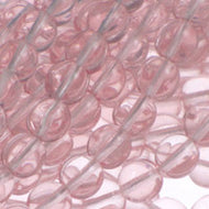 Czech Druk Rounds 6mm Pink Qty:50