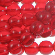 Czech Druk Rounds 4mm Siam Qty:100