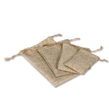 Load image into Gallery viewer, 1 Burlap Drawstring Pouch 2.75x3in
