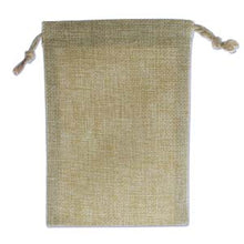 Load image into Gallery viewer, 1 Burlap Drawstring Pouch 6in x 8in
