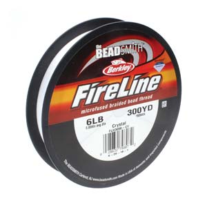 Fireline Braided Bead Thread .006in 6lb Crystal Clear Qty:300 Yds