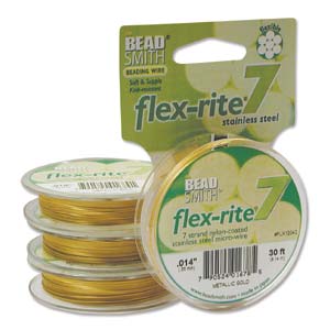 Flexrite Metallic Satin Gold 7 Strand .014