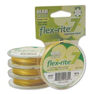 Flexrite Metallic Satin Gold 7 Strand .018