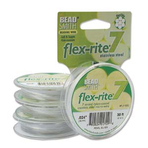 Flexrite Pearl Silver 7 Strand .024