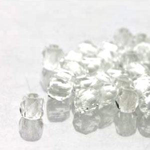 Czech Faceted Fire Polished Rounds 2mm (True 2) Crystal Qty:100
