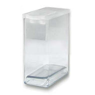 20 Flip Top Rectangular Plastic Boxes Medium 7/16x1x1-1/4