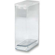Flip Top Rectangular Plastic Boxes Tall 7/16x1x1.5