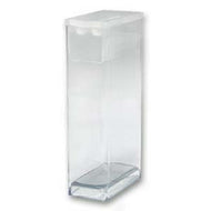 20 Flip Top Rectangular Plastic Boxes Large 7/16x1x1-7/8