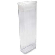 20 Flip Top Rectangular Plastic Boxes Extra Large 7/16x1x3