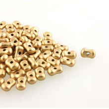 Load image into Gallery viewer, Czech Farfalle Beads 3.2x6.5mm Pale Gold Qty:10 grams
