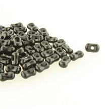 Load image into Gallery viewer, Czech Farfalle Beads 3.2x6.5mm Jet Qty:10 grams
