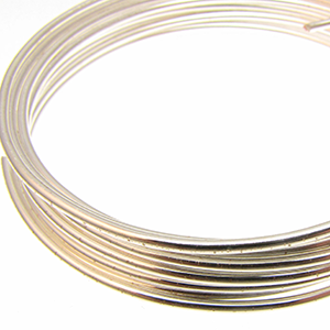 German Bead Wire by The Beadsmith Silver 14 Gauge Qty: 1.8 Meters