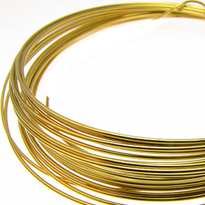 German Bead Wire by The Beadsmith Brass 20 Gauge Qty: 5 Meters